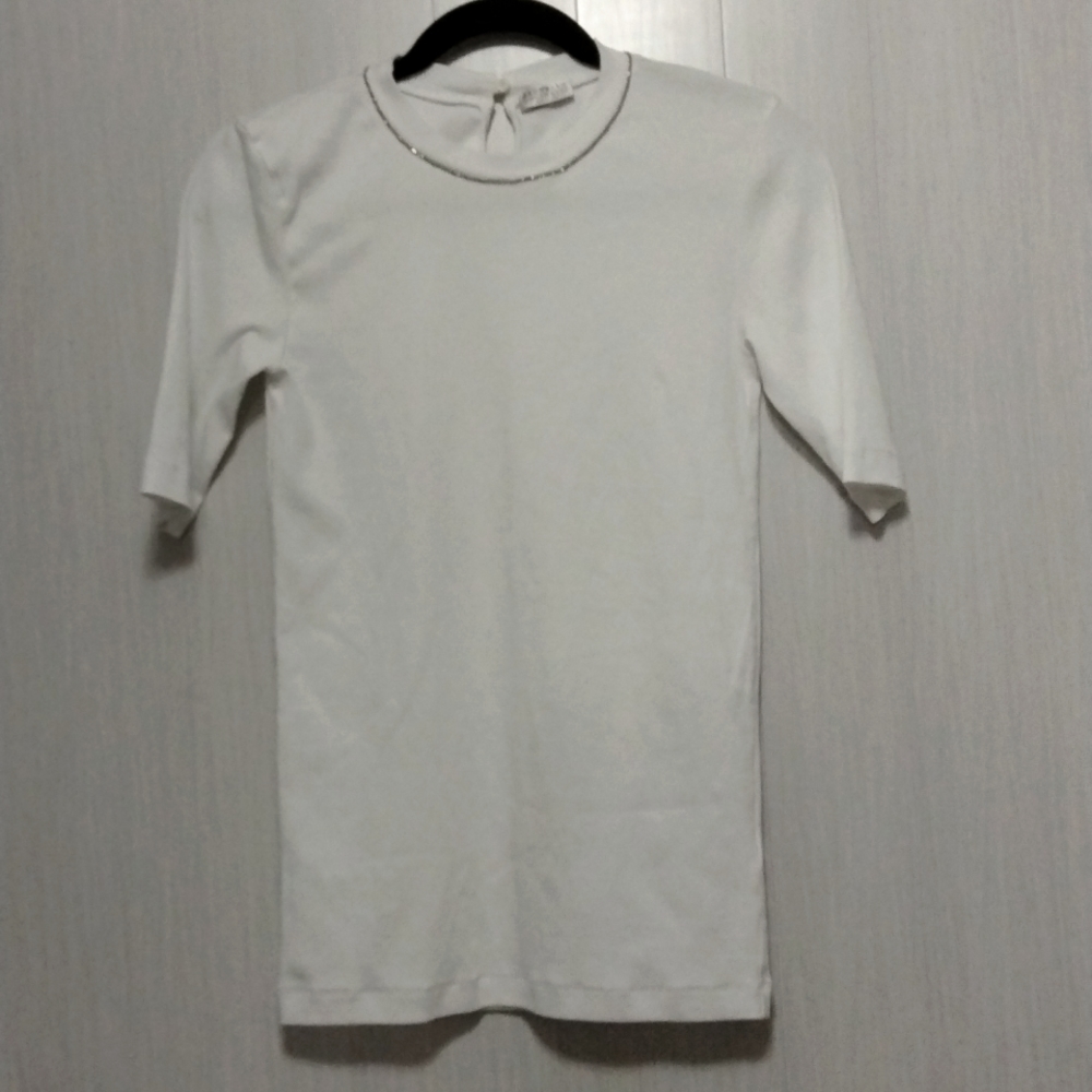 Brunello cucinelli shirt 👕 sz XL color white silver new no tag